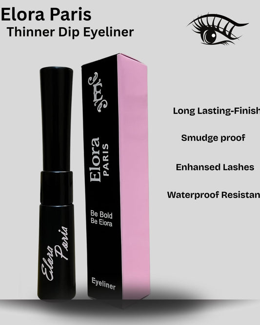 Precision Black Eyeliner – Smudge-Proof, Long-Lasting Liquid Liner | Elora Paris