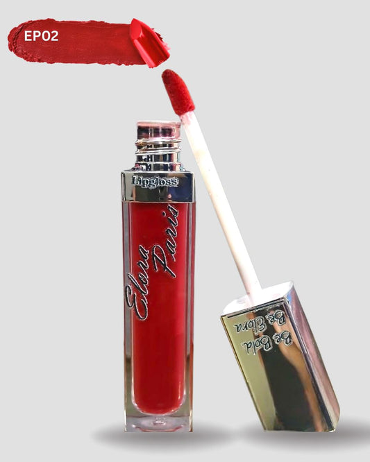 Ruby Rush Lip Gloss – Vibrant Dark Red Gloss with High Shine & Smooth Finish | Elora Paris