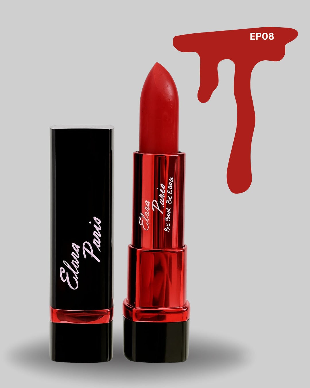 Crimson Flame Matte Lipstick – Long-Lasting, Smudge-Proof Color